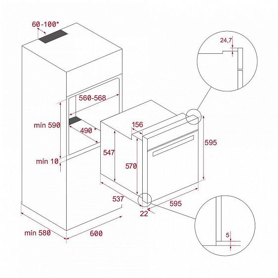 ДУХОВОЙ ШКАФ TEKA AIRFRY HLB 8416 NIGHT RIVER BLACK купить с доставкой по Москве и Московской области в интернет-магазине ЕвроТехно