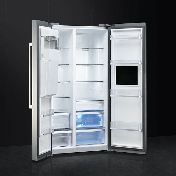 Холодильник SMEG sbs63xedh купить с доставкой по Москве и Московской области в интернет-магазине ЕвроТехно