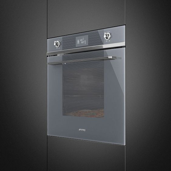 Духовой шкаф электрический SMEG SF6102PZS купить с доставкой по Москве и Московской области в интернет-магазине ЕвроТехно