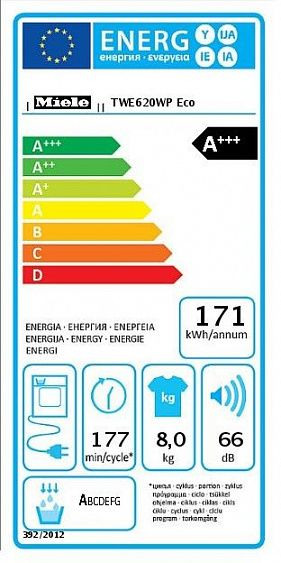 Сушильная машина MIELE TCE620WP купить с доставкой по Москве и Московской области в интернет-магазине ЕвроТехно