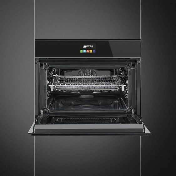Компактный духовой шкаф Smeg SF4604MCNX купить с доставкой по Москве и Московской области в интернет-магазине ЕвроТехно