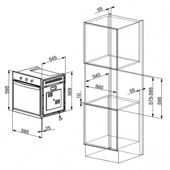 Газовый духовой шкаф FRANKE CM 55 G OA Fragranite Бежевый 116.0183.312 купить с доставкой по Москве и Московской области в интернет-магазине ЕвроТехно