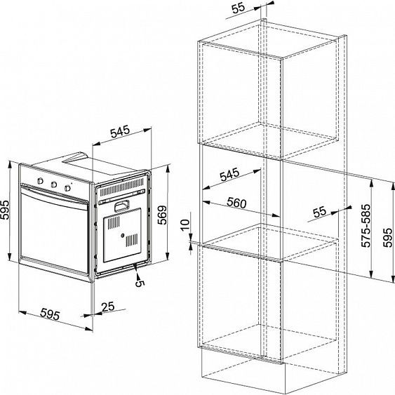 Духовой шкаф FRANKE CF 65 M GF/F купить с доставкой по Москве и Московской области в интернет-магазине ЕвроТехно