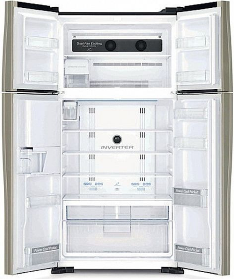 Холодильник side-by-side HITACHI r-w722fpu1x gbk купить с доставкой по Москве и Московской области в интернет-магазине ЕвроТехно