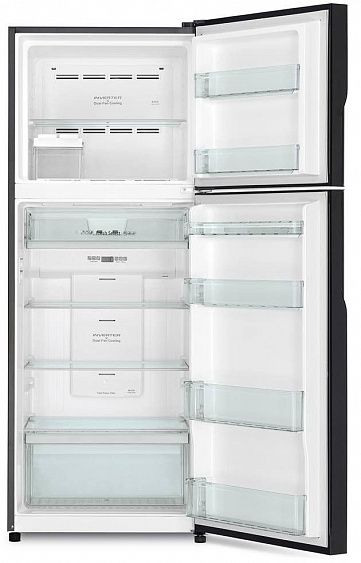 Холодильник HITACHI R-VG 472 PU8 GBW коричневое стекло купить с доставкой по Москве и Московской области в интернет-магазине ЕвроТехно