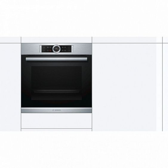 Электрический духовой шкаф BOSCH HBG655DS1 купить с доставкой по Москве и Московской области в интернет-магазине ЕвроТехно