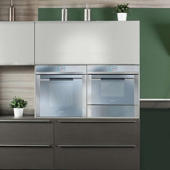 Электрический духовой шкаф SMEG SF4140MC купить с доставкой по Москве и Московской области в интернет-магазине ЕвроТехно