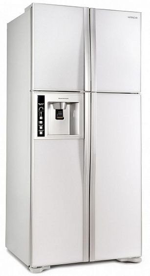 Холодильник HITACHI R-W662 PU3 GPW белое стекло купить с доставкой по Москве и Московской области в интернет-магазине ЕвроТехно