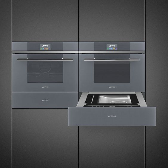 Духовой шкаф электрический компактный SMEG SF4104VCS купить с доставкой по Москве и Московской области в интернет-магазине ЕвроТехно