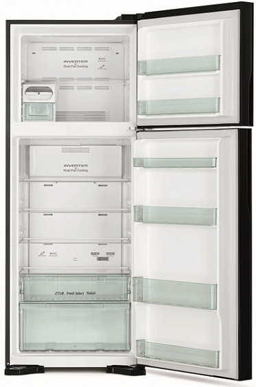 Холодильник HITACHI R-VG 542 PU7 GBK черное стекло купить с доставкой по Москве и Московской области в интернет-магазине ЕвроТехно