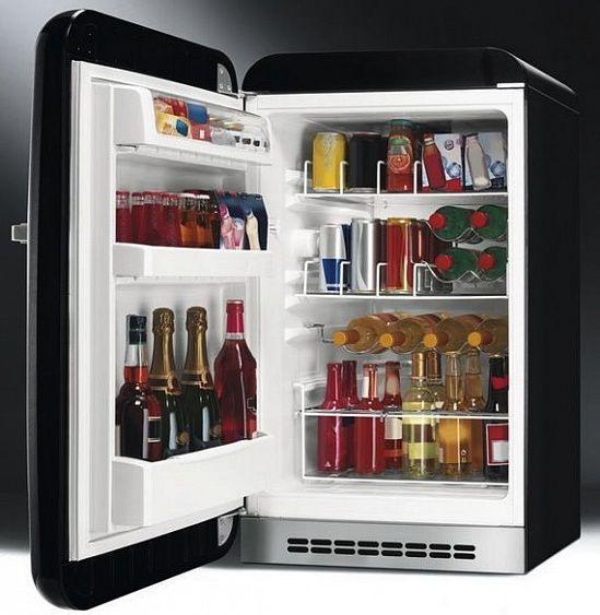 Минибар SMEG FAB5LBL5 купить с доставкой по Москве и Московской области в интернет-магазине ЕвроТехно