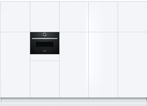 Компактный духовой шкаф с свч Bosch CMG633BB1 купить с доставкой по Москве и Московской области в интернет-магазине ЕвроТехно