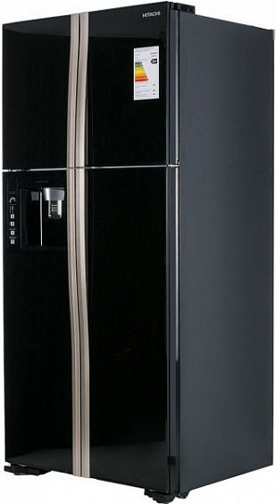 Холодильник  HITACHI r-w662 pu3 gbk черный купить с доставкой по Москве и Московской области в интернет-магазине ЕвроТехно