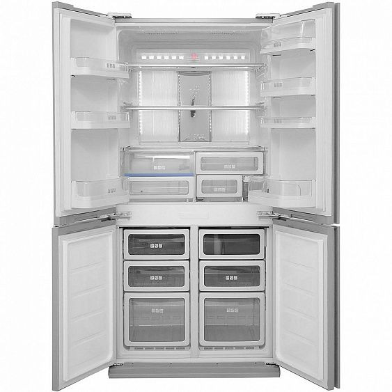 Холодильник Sharp SJ-FS820VSL серебристый купить с доставкой по Москве и Московской области в интернет-магазине ЕвроТехно