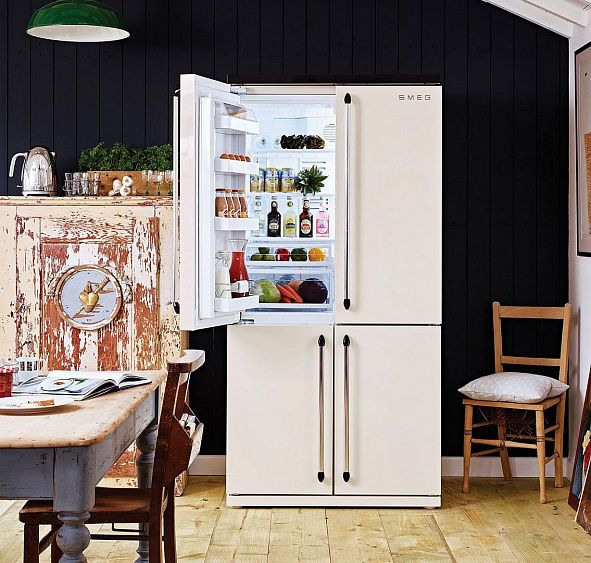 Холодильник SMEG FQ960P купить с доставкой по Москве и Московской области в интернет-магазине ЕвроТехно