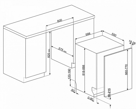 Посудомоечная машина SMEG STL67339L купить с доставкой по Москве и Московской области в интернет-магазине ЕвроТехно