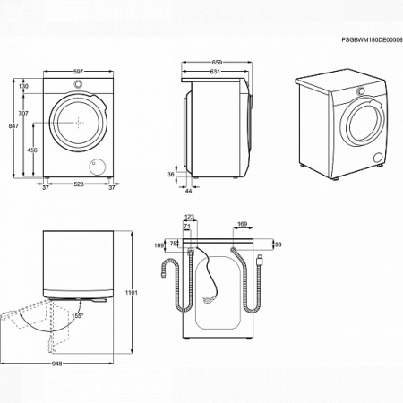 Стиральная машина ELECTROLUX EW7WR361S купить с доставкой по Москве и Московской области в интернет-магазине ЕвроТехно