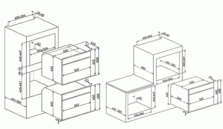 Духовой шкаф SMEG SF4920MCP1 купить с доставкой по Москве и Московской области в интернет-магазине ЕвроТехно