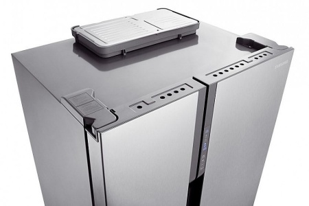 Холодильник side by side SAMSUNG rs-552 nruasl серебристый купить с доставкой по Москве и Московской области в интернет-магазине ЕвроТехно
