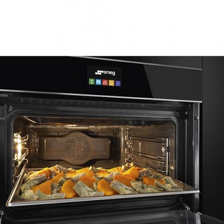 Духовой шкаф электрический компактный SMEG SF4604PVCNX1 купить с доставкой по Москве и Московской области в интернет-магазине ЕвроТехно