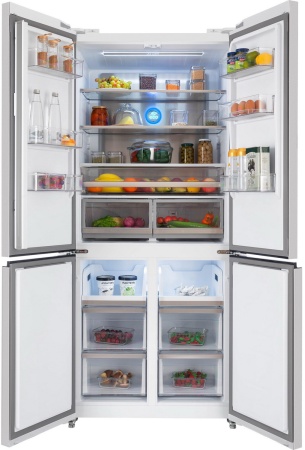 Холодильник HIBERG RFQ-600DX NFGW inverter купить с доставкой по Москве и Московской области в интернет-магазине ЕвроТехно