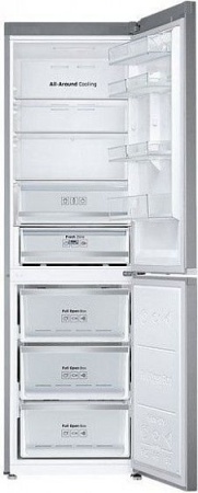Холодильник Samsung RB38J7210SA нержавеющая сталь купить с доставкой по Москве и Московской области в интернет-магазине ЕвроТехно