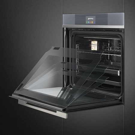 Электрический духовой шкаф Smeg SFP 6104 TVS купить с доставкой по Москве и Московской области в интернет-магазине ЕвроТехно