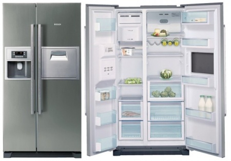 Холодильник side-by-side BOSCH kan 60a45 купить с доставкой по Москве и Московской области в интернет-магазине ЕвроТехно