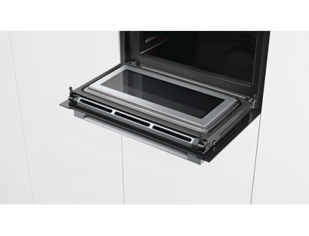 Компактный духовой шкаф с свч Bosch CMG633BS1 купить с доставкой по Москве и Московской области в интернет-магазине ЕвроТехно