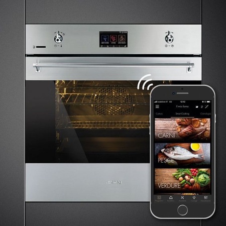 Духовой шкаф SMEG SFP6303WTPX купить с доставкой по Москве и Московской области в интернет-магазине ЕвроТехно