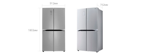 Холодильник Side-by-Side LG GR-M24FWCVM купить с доставкой по Москве и Московской области в интернет-магазине ЕвроТехно