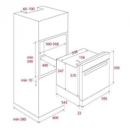 Духовой шкаф TEKA HSB 740 G SS (111040001) купить с доставкой по Москве и Московской области в интернет-магазине ЕвроТехно