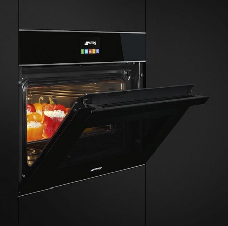 Духовой шкаф электрический компактный SMEG SF4604PVCNX1 купить с доставкой по Москве и Московской области в интернет-магазине ЕвроТехно