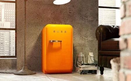 Холодильник SMEG FAB5ROR купить с доставкой по Москве и Московской области в интернет-магазине ЕвроТехно
