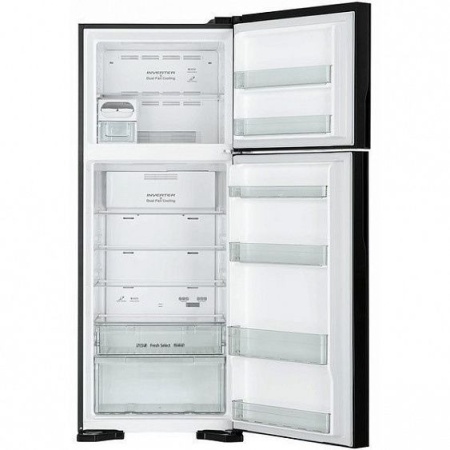 Холодильник HITACHI R-V 542 PU7 BBK чёрный бриллиант купить с доставкой по Москве и Московской области в интернет-магазине ЕвроТехно