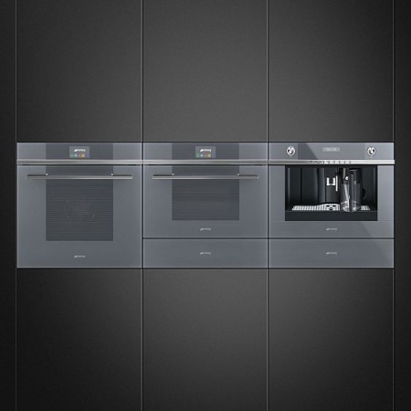 Духовой шкаф электрический компактный SMEG SF4104VCS купить с доставкой по Москве и Московской области в интернет-магазине ЕвроТехно