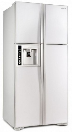 Холодильник HITACHI R-W662 PU3 GPW белое стекло купить с доставкой по Москве и Московской области в интернет-магазине ЕвроТехно