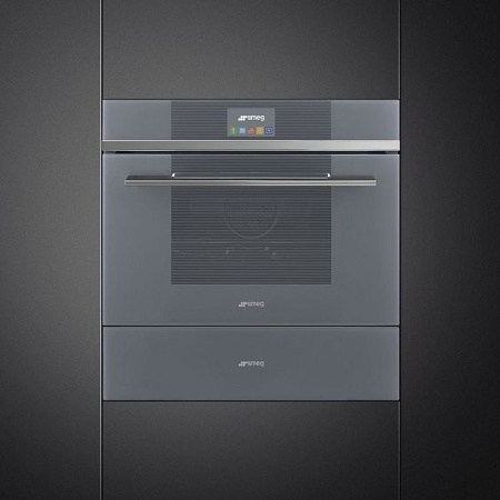 Духовой шкаф электрический компактный SMEG SF4104VCS купить с доставкой по Москве и Московской области в интернет-магазине ЕвроТехно