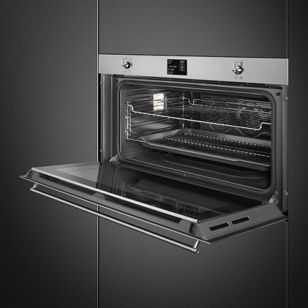 Духовой шкаф SMEG SFPR9395X купить с доставкой по Москве и Московской области в интернет-магазине ЕвроТехно