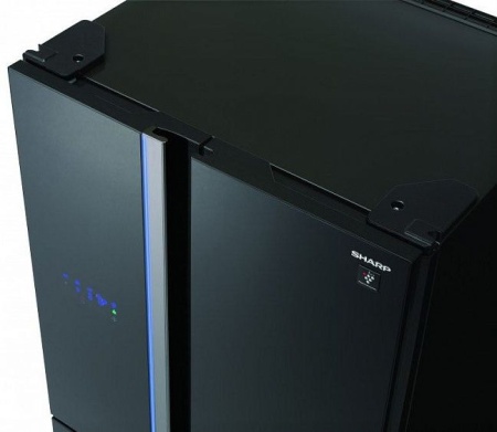 Холодильник Sharp SJ-FS810VBK черный купить с доставкой по Москве и Московской области в интернет-магазине ЕвроТехно
