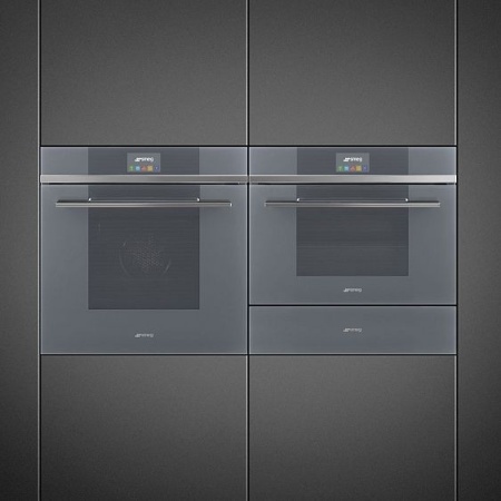 Духовой шкаф электрический компактный SMEG SF4104MCS купить с доставкой по Москве и Московской области в интернет-магазине ЕвроТехно
