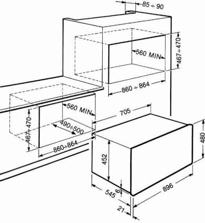 Духовой шкаф SMEG s890amfr-7 купить с доставкой по Москве и Московской области в интернет-магазине ЕвроТехно