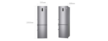 Холодильник LG GA-M599 ZMQZ купить с доставкой по Москве и Московской области в интернет-магазине ЕвроТехно