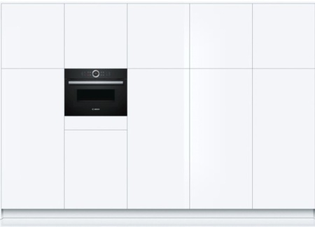 Компактный духовой шкаф с свч Bosch CMG633BB1 купить с доставкой по Москве и Московской области в интернет-магазине ЕвроТехно
