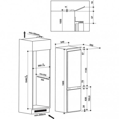 Холодильник HOTPOINT-ARISTON B 20 A1 DV E/HA купить с доставкой по Москве и Московской области в интернет-магазине ЕвроТехно