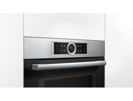 Компактный духовой шкаф с свч Bosch CMG633BS1 купить с доставкой по Москве и Московской области в интернет-магазине ЕвроТехно