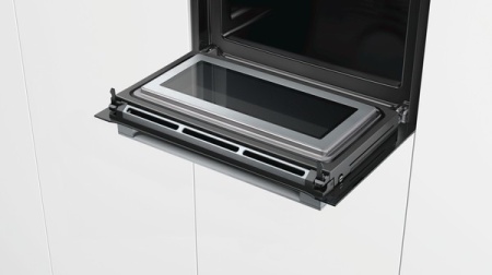 Компактный духовой шкаф с свч Bosch CMG633BB1 купить с доставкой по Москве и Московской области в интернет-магазине ЕвроТехно