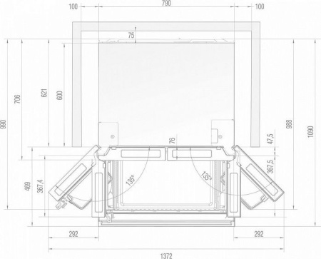Холодильник GORENJE NRM8181UX купить с доставкой по Москве и Московской области в интернет-магазине ЕвроТехно