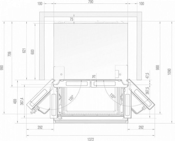 Холодильник GORENJE NRM8181UX купить с доставкой по Москве и Московской области в интернет-магазине ЕвроТехно